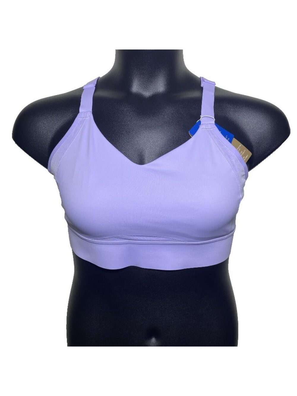 Brooks 38C/D Run Drive Interlace Violet Dash Sports Bra Compression Woven Wickin